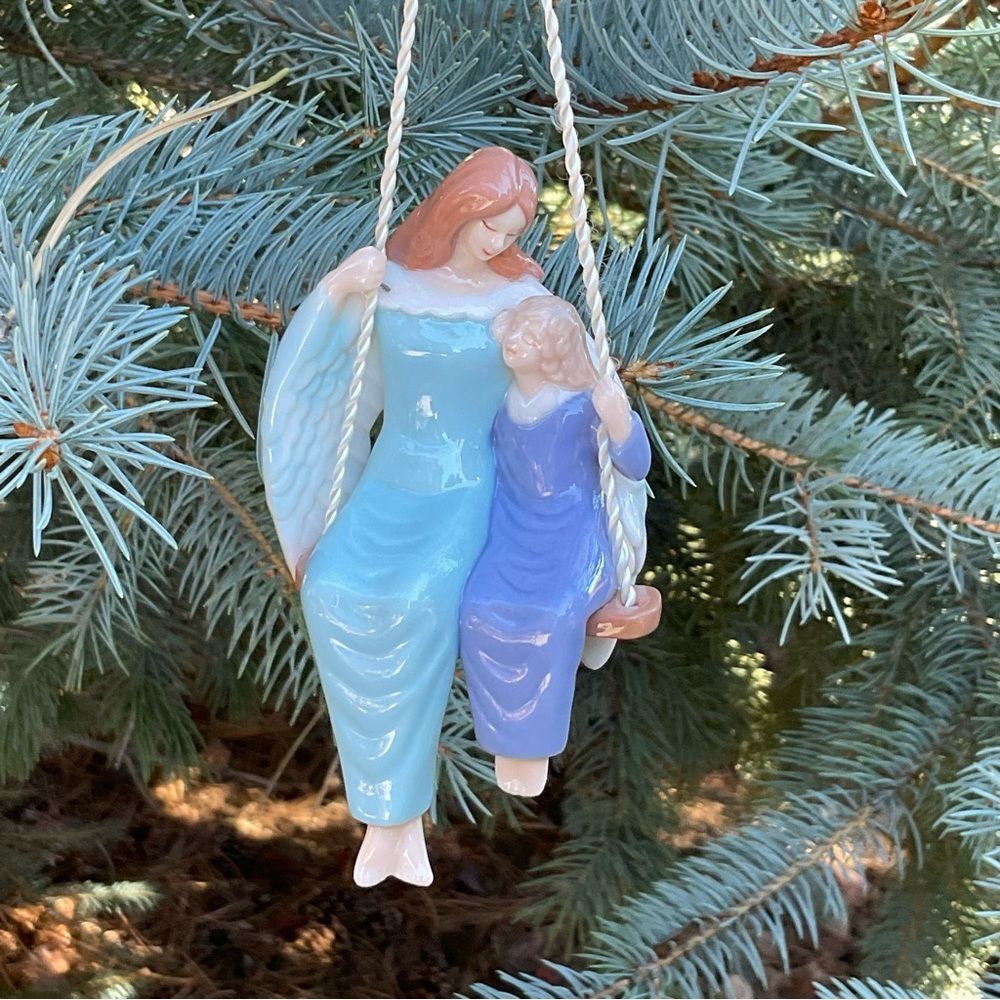 Hallmark Ornament Angel At My Side 2003 Guardian Angel Gift Porcelain Christmas